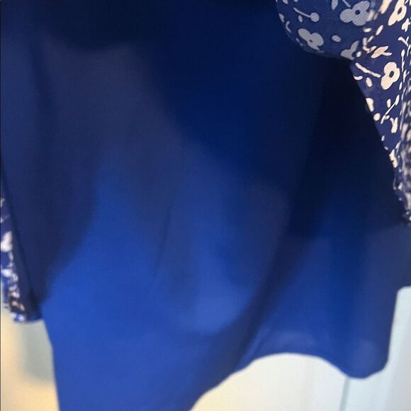 Jones New York Blue Floral Long Sleeve Blouse Women’s Size XL – NWT - Picture 4 of 6